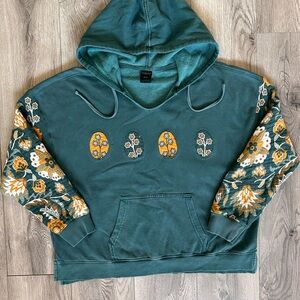 Upcycled Blanket Sleeve Hoodie